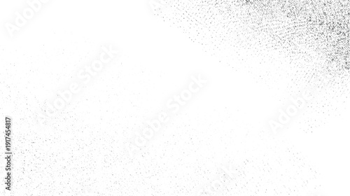 Faint grey speckle pattern scattered across a white background with denser clusters in the upper right corner