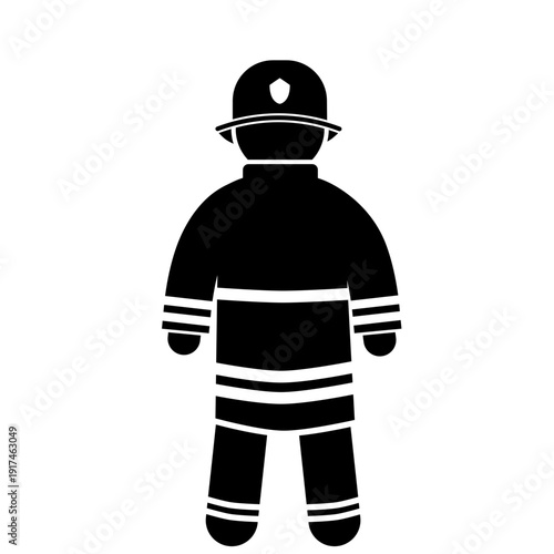 Firefighter silhouette