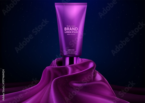 gold cosmetic luxury realistic body cream