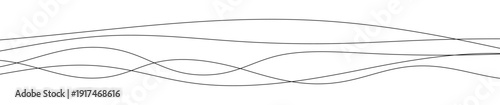 Thin curved wavy lines