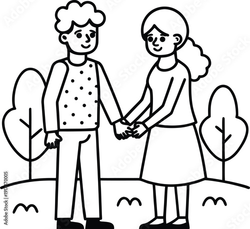 grandmother and grandson