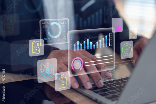 AI payroll system interface showing employee salary data.
