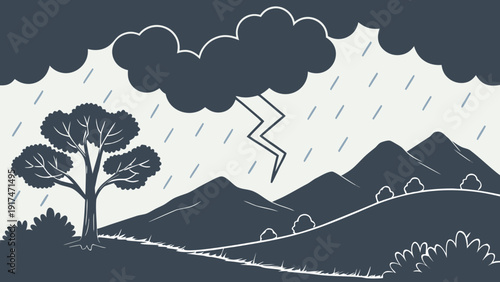 Abstract Tropical Storm Vector