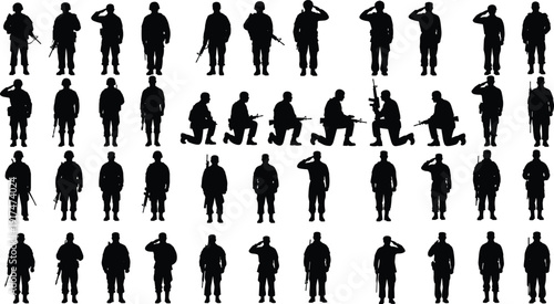 Silhouettes of people including man woman and man in bikini vector illustration