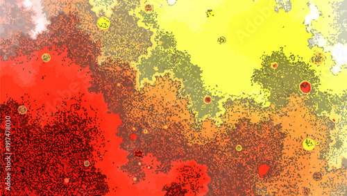 Vector Abstract fractal art, featuring intricate patterns and vibrant color gradients, evoking a sense of complexity and dynamic movement. Design