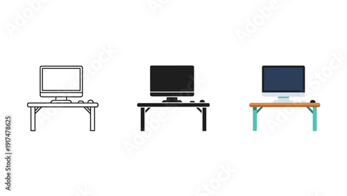 3d render of a modern computer