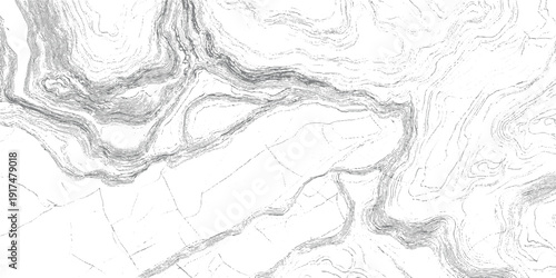 Topographic contour lines depicting a winding river valley with surrounding hills and fields elevation