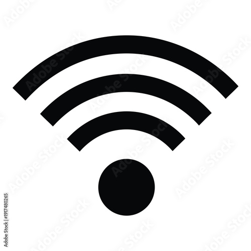 WiFi signal icon symbol wireless internet connectivity logo sign icon