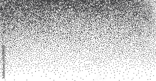Black dots fading from dense to sparse on white background