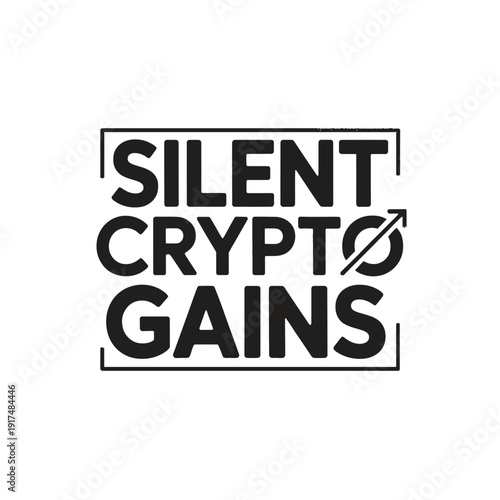 A logo for Silent Crypto Gains with a modern design