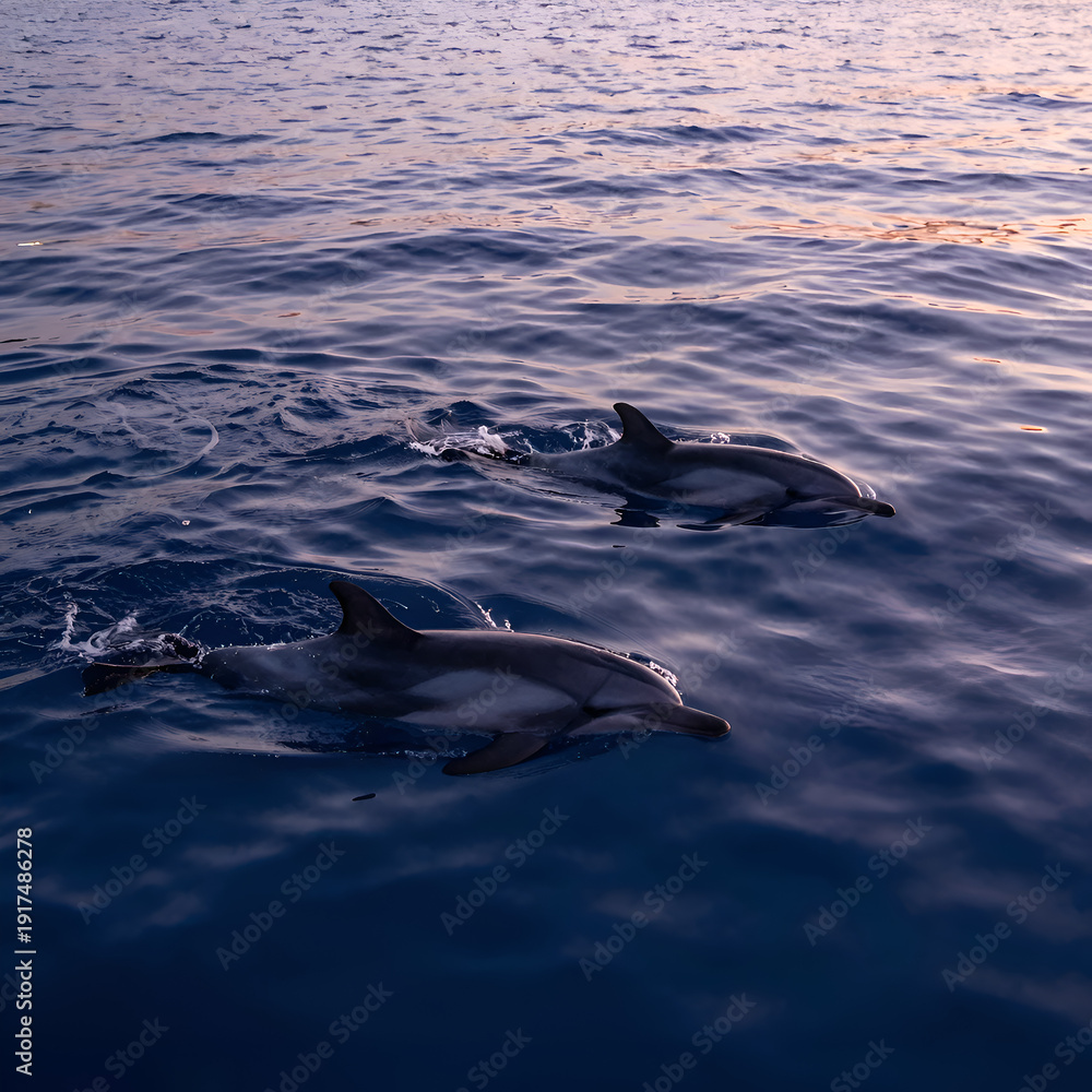 Naklejka premium dolphin in water
