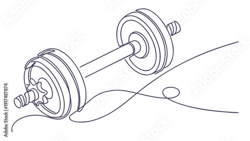 Dumbbell for fitness and strength training exercises