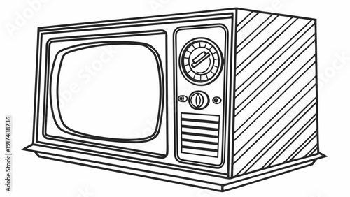 Retro Television Set