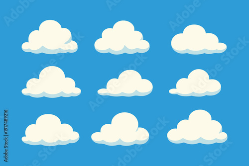 cute cartoon sky clouds collections