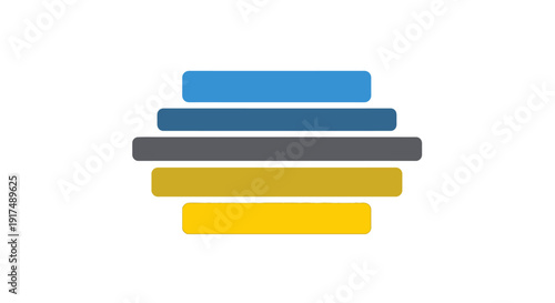 Colorful horizontal bars stacked together.