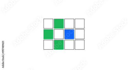 Colorful Grid Pattern Design Elements.