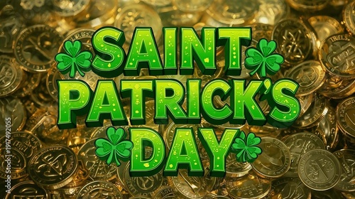 Modern Technology Themed Saint Patrick’s Day Banner