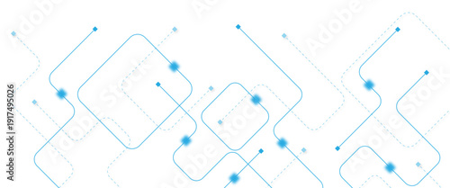 Abstract futuristic technology background. Technology background with crossed lines and dots.