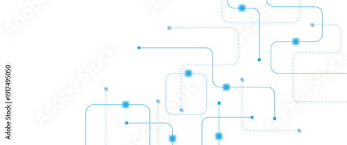 Abstract futuristic technology background. Technology background with crossed lines and dots.