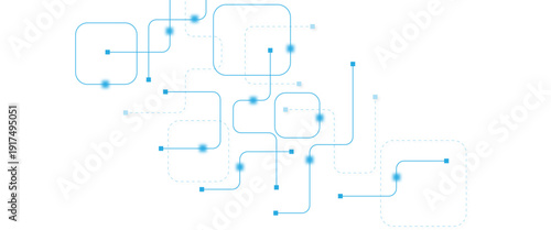 Abstract futuristic technology background. Technology background with crossed lines and dots.