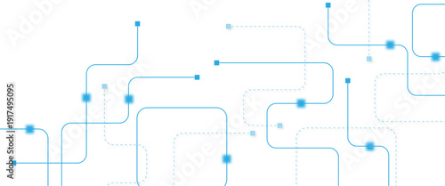 Abstract futuristic technology background. Technology background with crossed lines and dots.