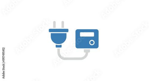 Electric plug and power meter.