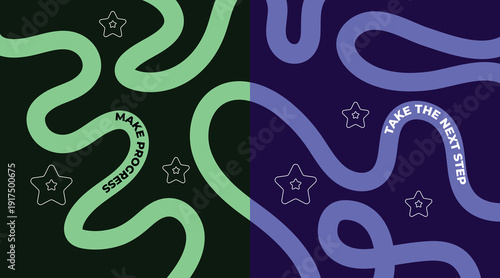 Glowing neon worms in space environment