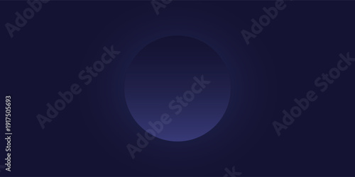 A dark blue abstract background with a glowing, ethereal blue circle in the center, creating a minimalist and atmospheric design.