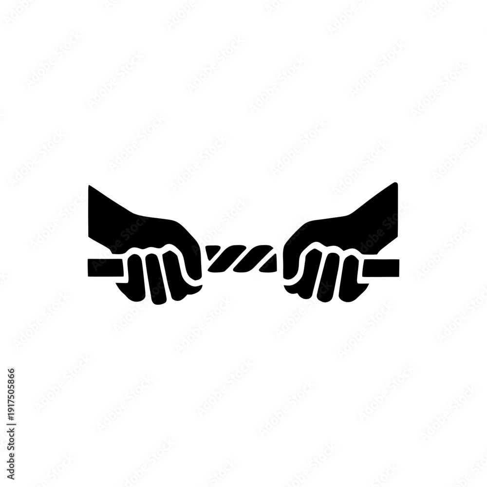 Obraz premium Conflict of Equal Forces Icon