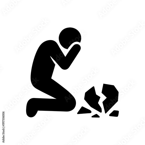 Sorrow Over Irreparable Loss Icon