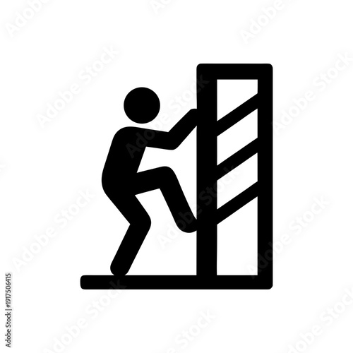 Climbing The Steep Ladder Icon
