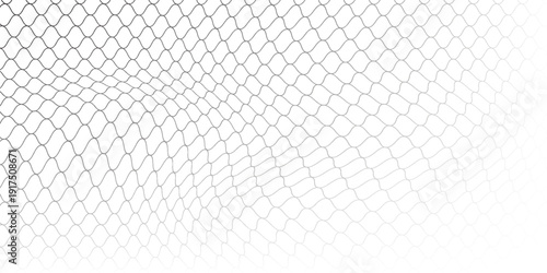 PrintWire mesh fence isolated on white background