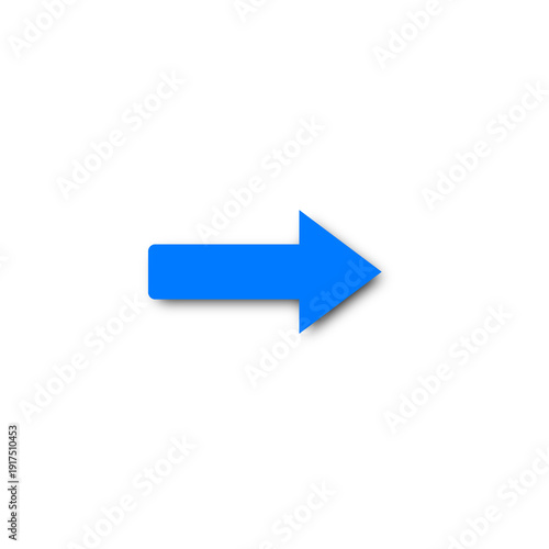 Free Download Blue Arrow Right Icon - GFXLoad