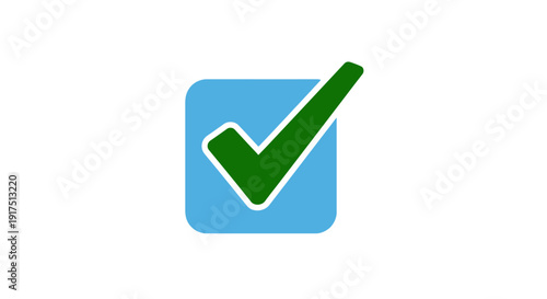 Green Check Mark Icon Symbol.