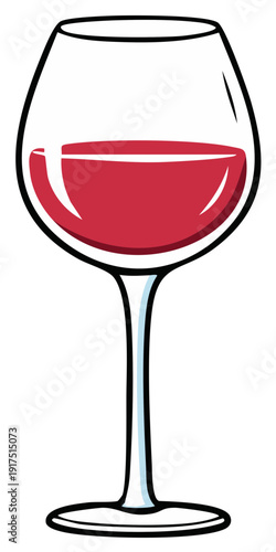 A single glass filled with rich red liquid, representing wine, alcohol, or beverage