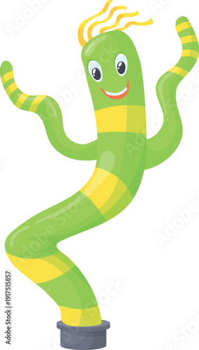 Plastic waving toy figure. Funny tube man