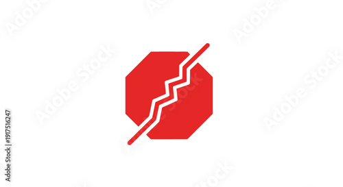 Red No Smoking Sign Symbol.