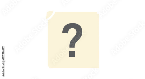 Question Mark Symbol On Paper.