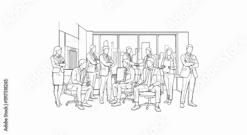Diverse group of professionals in a meeting setting