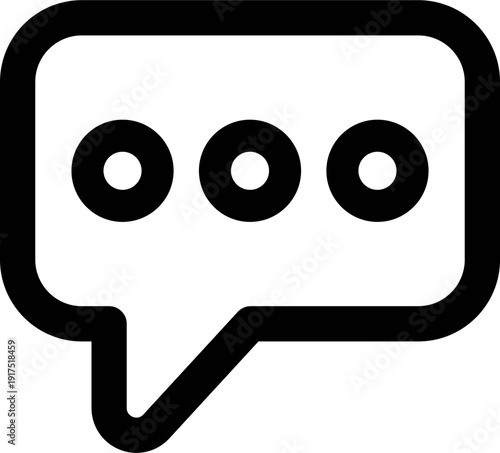 dialogue box silhouette vector Chat icon in line design speech bubble comment icon speech bubble symbol Chat message icons - talk message Bubble chat