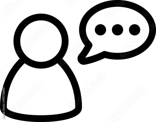 dialogue box silhouette vector Chat icon in line design speech bubble comment icon speech bubble symbol Chat message icons - talk message Bubble chat