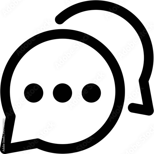 dialogue box silhouette vector Chat icon in line design speech bubble comment icon speech bubble symbol Chat message icons - talk message Bubble chat