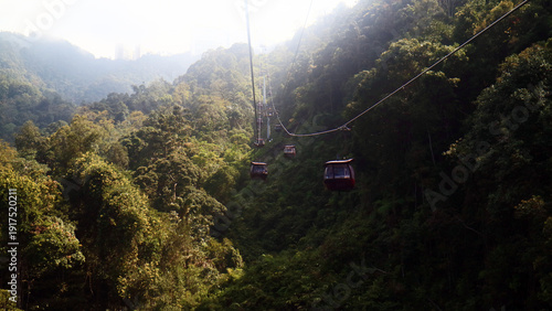 Photography Awana Skyway Genting Highland Cable Car in Malaysia.