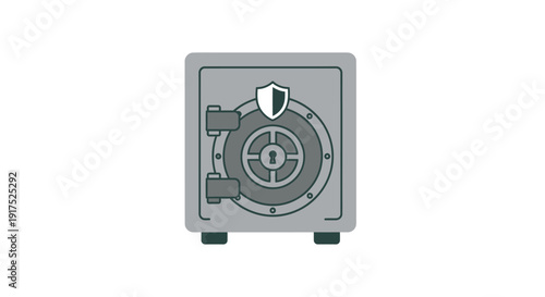 Secure metal safe box storage.