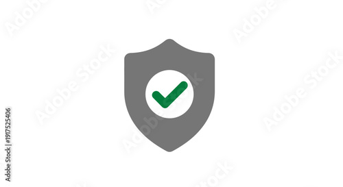 Shield with green check mark icon.
