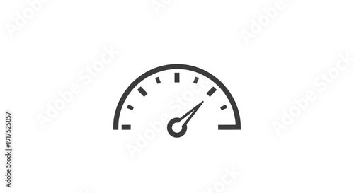 Speedometer gauge with needle indicator.