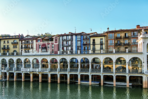 Fotografi Tolosa in the spanish Basque country is an old provincial town with unusual arch