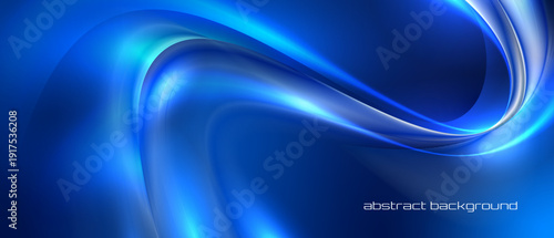 Blue wavy light abstract background. Perfect for brochures, presentations and any design.