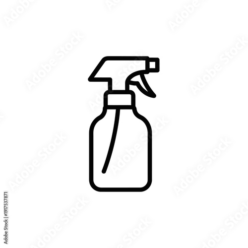 Clean and Eco-Friendly Spray Bottle for Household Cleaning Solutions