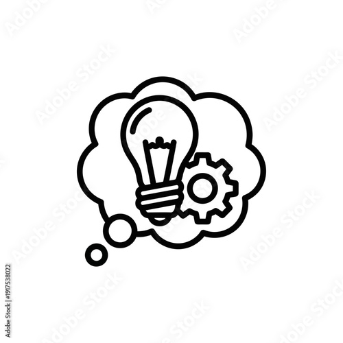 Creative Idea Generation and Innovation Concept Illustration